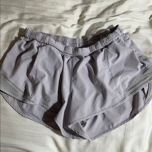 Light purple lululemon shorts